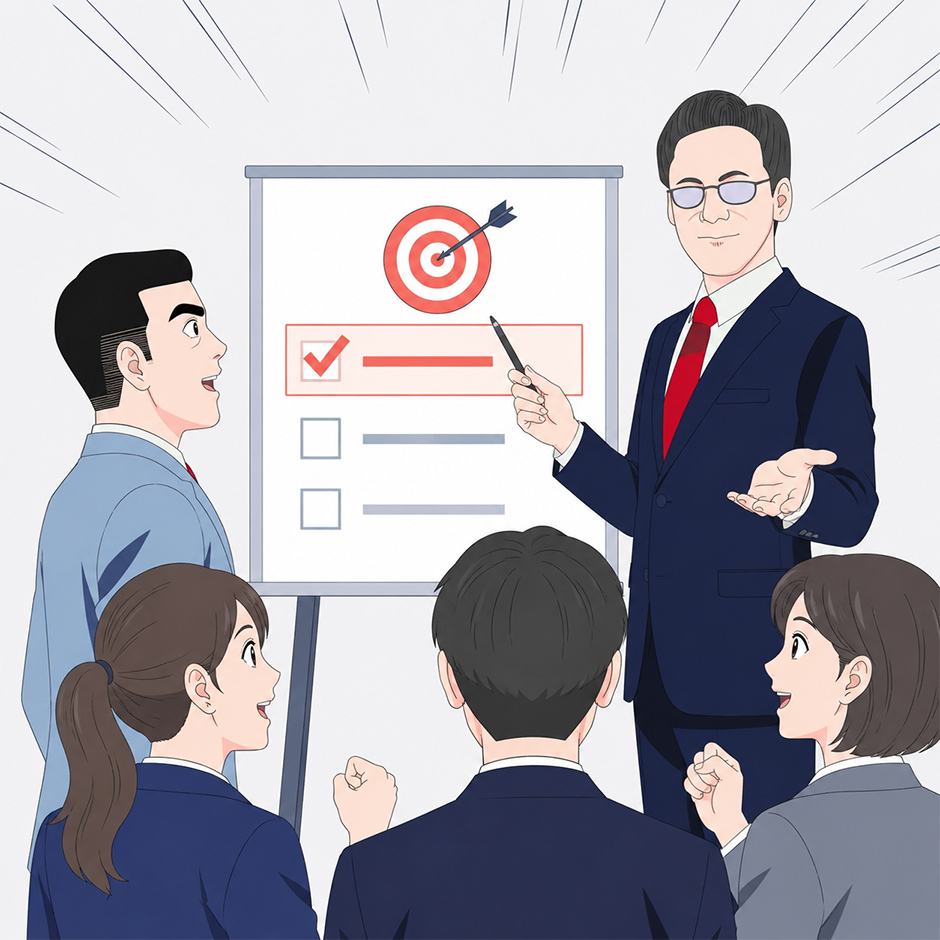 社員が会社の優先課題を理解する