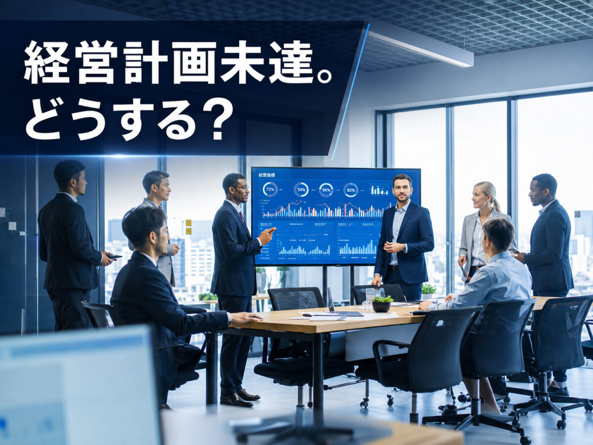 経営計画が達成できなくて困る組織の図